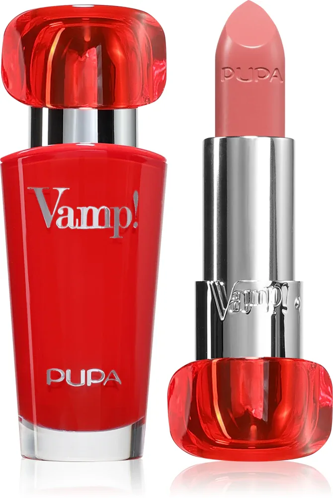 Помада PUPA Milano Vamp! Luminous Lipstick сатиновая, с эффектом увеличения губ, 3,5 г, оттенок 207 - 60´ Dream