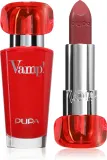 Помада PUPA Milano Vamp! Luminous Lipstick сатиновая, с эффектом увеличения губ, 3,5 г, оттенок 200 Tawney Red — фото 1
