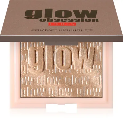 Хайлайтер PUPA Milano Glow Obsession сияющий, для скул и лица, 6 г