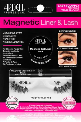 Набор для макияжа глаз Ardell Magnetic Liner Lash магнитный, чёрный, 1 пара typ 002