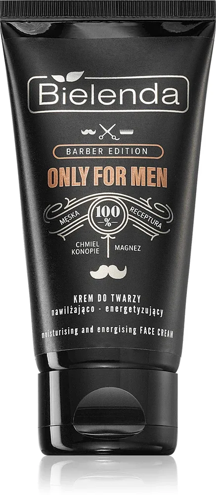 Крем для лица мужской Bielenda Only For Men Barber Edition увлажняющий, для любого типа кожи, 50 мл