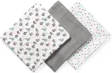 Пелёнки многоразовые BabyOno Take Care Natural Diapers для ухода за ребёнком, 3 шт 70 x 70 cm Gray — фото 2