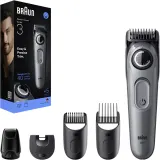Триммер для бороды Braun Series 3 BT3560 с 5 насадками, с мини-бритвой, 1 шт — фото 1