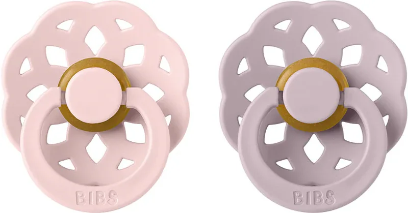 Пустышка BIBS Boheme Natural Rubber Size 2: 6+ months из натурального каучука, для детей старше 6 месяцев, 2 шт