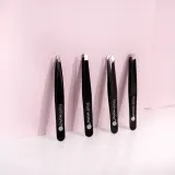 Набор пинцетов для бровей Brushworks The Complete подарочный, из нержавеющей стали, 4 шт — фото 2