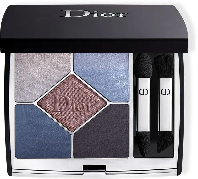 Палетка теней для век DIOR Diorshow 5 Couleurs Couture Velvet Limited Edition лимитированная, стойкая, 7 г, оттенок 189 Blue Velvet