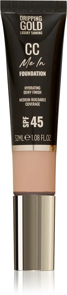 Крем тональный Dripping Gold CC Me In CC с SPF 45, среднее покрытие, 32 мл, оттенок Sand 3.5