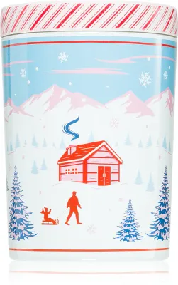 Свеча ароматическая DW Home Scene Stripes Peppermint Bark свежий аромат, с двумя фитилями, 431 г