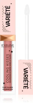 Блеск для губ Eveline Cosmetics Variete Cooling Kisses увлажняющий, с эффектом объёма, 6,8 мл