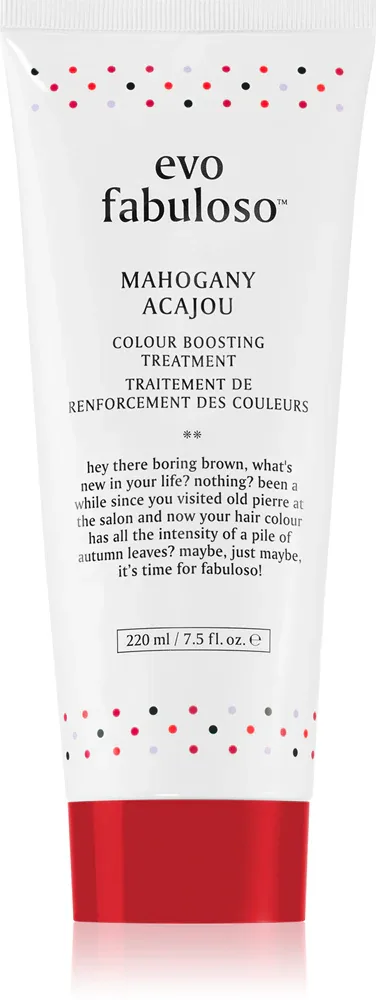 Маска для волос EVO Fabuloso Colour Boosting Treatment оттеночная, для окрашенных волос, 220 мл, оттенок Mahogany