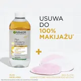 Мицеллярная вода Garnier Skin Naturals двухфазная 3 в 1, снимает водостойкий макияж, 400 мл — фото 2
