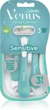 Бритва женская Gillette Venus Sensitive 3 лезвия, с увлажняющей полоской с алоэ, 3 шт — фото 1