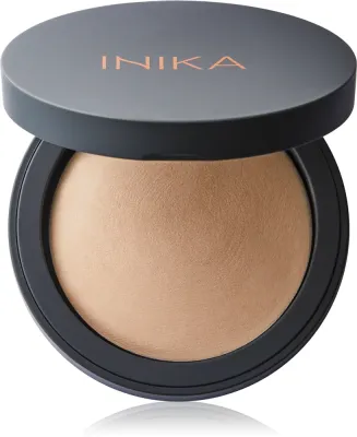 Пудра для лица INIKA Organic Baked Mineral Foundation минеральная, компактная, со средней степенью покрытия, 8 г