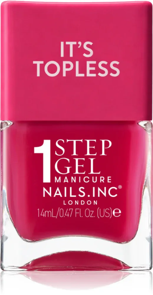 Лак для ногтей Nails Inc. It’s Topless стойкий, увлажняющий, 14 мл, оттенок Gracie Guava Red