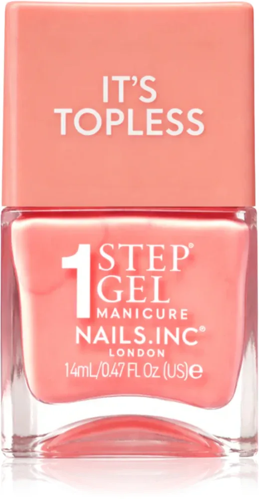 Лак для ногтей Nails Inc. It’s Topless стойкий, увлажняющий, 14 мл, оттенок Paloma Peach Creme