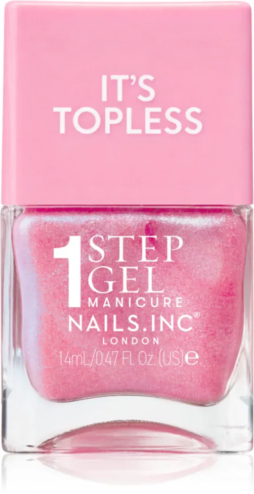 Лак для ногтей Nails Inc. It’s Topless стойкий, увлажняющий, 14 мл, оттенок Danielle Magenta Shimmer