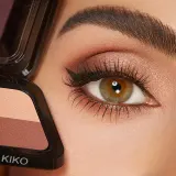 Палетка теней для век KIKO Milano Bright Duo прессованные, матовые, оттенок 03 — фото 4
