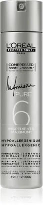 L’Oréal Professionnel Infinium Pure - Лак для волос L’Oreal Professionnel Infinium Pure сильной фиксации, не склеивающий волосы, 300 мл, 300 мл