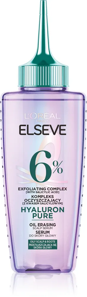 L’Oréal Paris Elseve Hyaluron Pure - Сыворотка для кожи головы L’Oreal Paris Elseve Hyaluron Pure очищающая, для жирной кожи головы, 102 мл, 102 мл