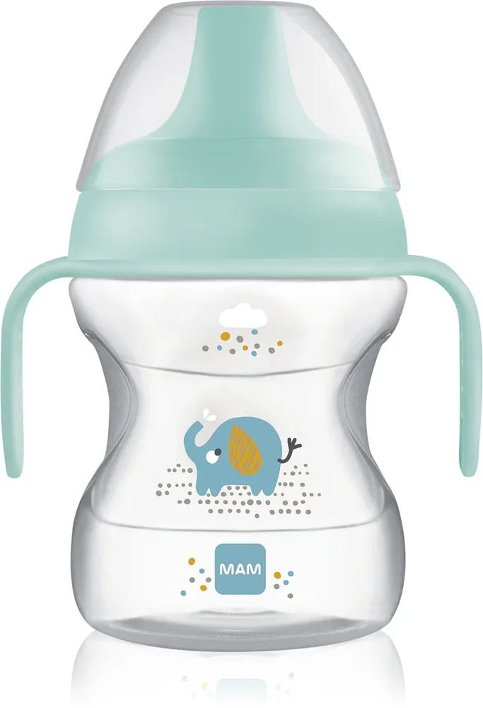 Чашка детская MAM Learn to Drink Cup тренировочная, с ручками, 1 шт