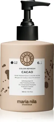 Тонирующая маска для волос Maria Nila Colour Refresh Cacao, смываемая, оттенок какао, 300 мл