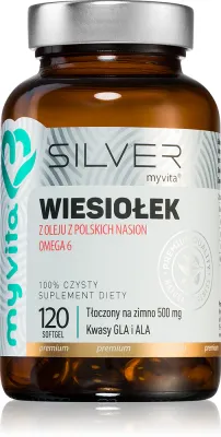 Таблетки MyVita Silver 500mg масло вечерней примулы с омега-6, 120 таблеток