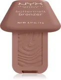 Бронзер для лица NYX Professional Makeup Buttermelt Bronzer кремовый, с сатиновым финишем, до 12 часов стойкости, 5 г, оттенок 02 All Buttad Up — фото 1