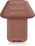 Бронзер для лица NYX Professional Makeup Buttermelt Bronzer кремовый, с сатиновым финишем, до 12 часов стойкости, 5 г, оттенок 04 Butta Biscuit — фото 1