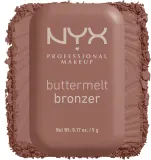 Бронзер для лица NYX Professional Makeup Buttermelt Bronzer кремовый, с сатиновым финишем, до 12 часов стойкости, 5 г, оттенок 04 Butta Biscuit — фото 5