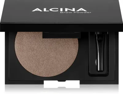 Пудра для бровей Alcina Brow Powder с кистью, два оттенка, 1 шт