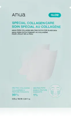 Патчи для лица Anua PDRN Collagen Melting Patch for Glass Skin растворимые, с коллагеном, 4 шт