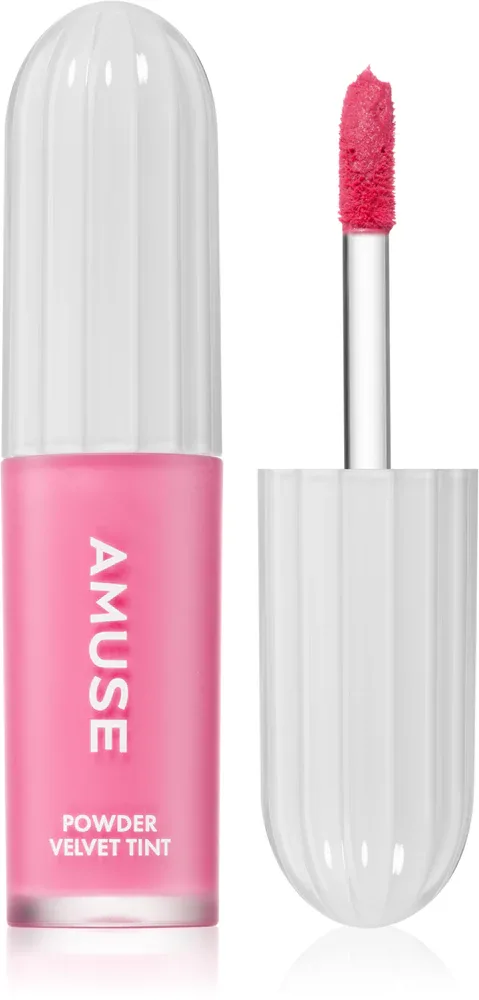 Помада для губ AMUSE Powder Velvet Tint жидкая, матовая, стойкая, 3,3 г, оттенок 07 Salty Grape