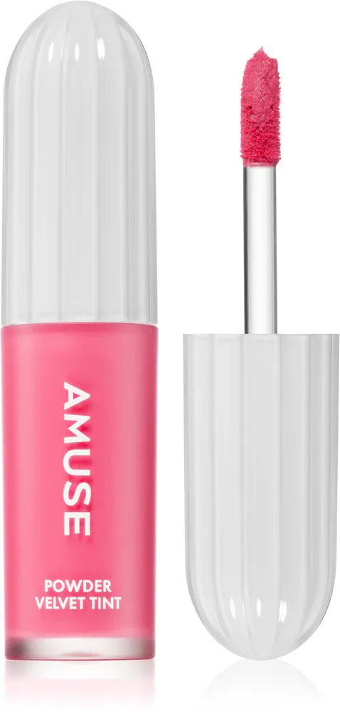 Помада для губ AMUSE Powder Velvet Tint жидкая, матовая, стойкая, 3,3 г, оттенок 02 Peanut Coral