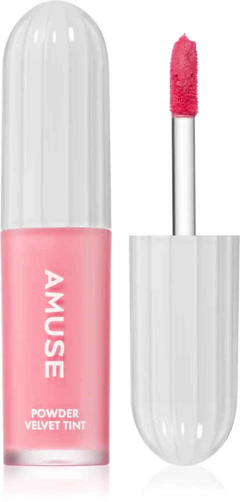 Помада для губ AMUSE Powder Velvet Tint жидкая, матовая, стойкая, 3,3 г, оттенок 01 Rare Peach