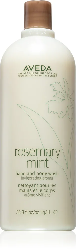 Жидкое мыло Aveda Rosemary Mint Hand and Body Wash для рук и тела, очищающее, 1000 мл