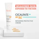 Avène Cicalfate+ Multi-Protective Skin Repair Cream - Крем для лица Avene Cicalfate+ Multi-Protective Skin Repair Cream восстанавливающий SPF 50+, для раздражённой кожи, 40 мл SPF 50+, 40 мл — фото 3