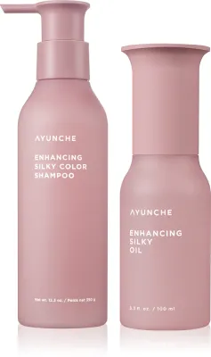Набор для волос AYUNCHE Enhancing Silky Set шампунь и масло, для окрашенных волос
