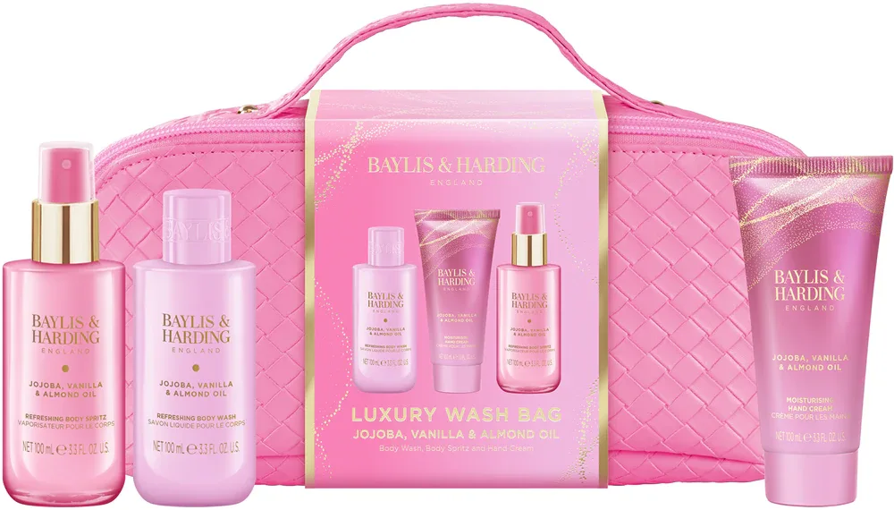 Baylis & Harding Jojoba, Vanilla & Almond Oil - Набор косметический Baylis Harding Jojoba, Vanilla Almond Oil для тела, подарочный, увлажняющий