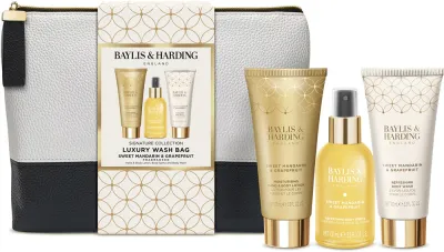 Baylis & Harding Sweet Mandarin & Grapefruit - Набор косметики для тела Baylis Harding Sweet Mandarin Grapefruit Luxury Wash Bag Gift Set подарочный, с косметичкой