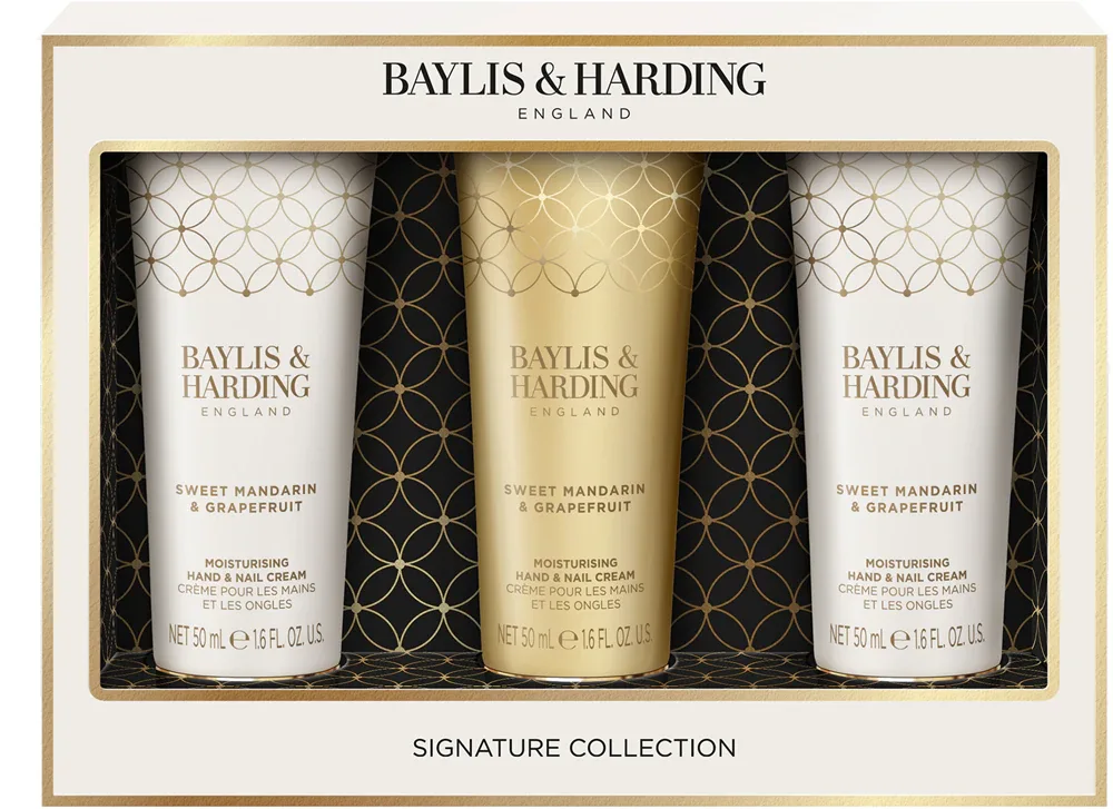 Baylis & Harding Sweet Mandarin & Grapefruit - Набор кремов для рук и ногтей Baylis Harding Sweet Mandarin Grapefruit Indulgent Hand Trio подарочный, 3x50 мл