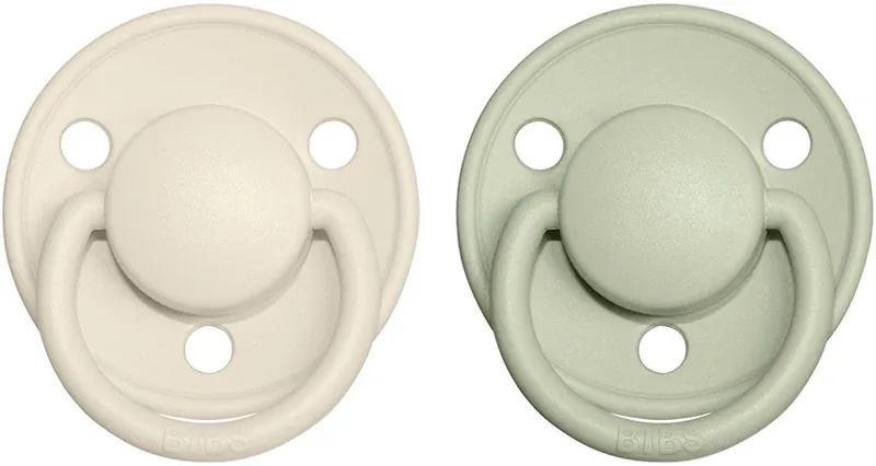 Пустышка BIBS De Lux Natural Rubber Size 2: 6+ months из натурального каучука, для детей 6–18 месяцев, 2 шт
