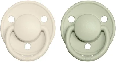 Пустышка BIBS De Lux Natural Rubber Size 2: 6+ months из натурального каучука, для детей 6–18 месяцев, 2 шт