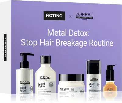 Набор для ухода за волосами Beauty Discovery Box Notino × L’Oreal Professionnel Metal Detox: Stop Hair Breakage Routine для окрашенных волос