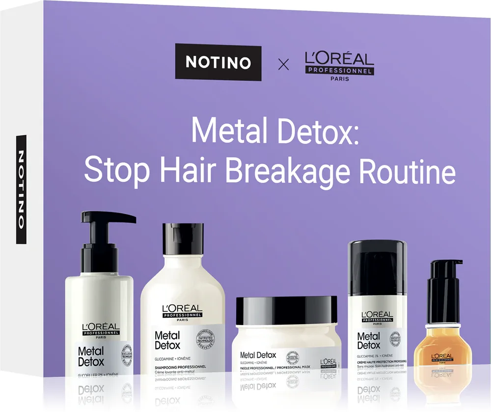 Набор для ухода за волосами Beauty Discovery Box Notino × L’Oreal Professionnel Metal Detox: Stop Hair Breakage Routine для окрашенных волос