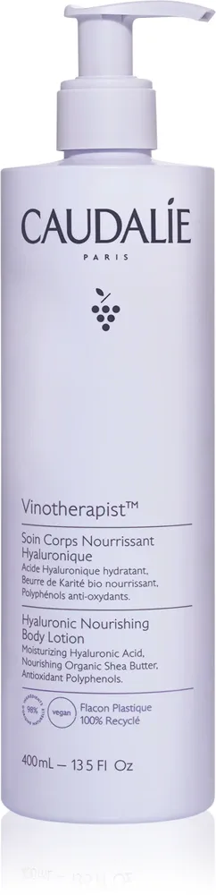 Молочко для тела Caudalie Vinotherapist Hyaluronic Nourishing Body Lotion питательное, с гиалуроновой кислотой, 400 мл