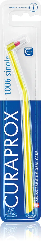 Зубная щётка монопучковая Curaprox CS 1006, с волокнами Curen, 1 шт