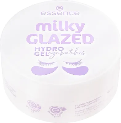 Патчи для кожи вокруг глаз essence milky GLAZED гидрогелевые, увлажняющие, 60 шт