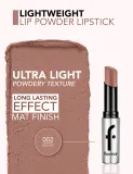 Помада для губ flormar Lightweight Lip Powder Lipstick матовая, стойкая, с увлажняющими экстрактами, 3 г, оттенок 002 New Day — фото 4