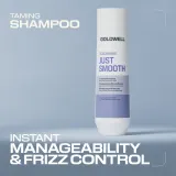 Шампунь для волос Goldwell Dualsenses Just Smooth Taming Shampoo разглаживающий, для всех типов волос — фото 4