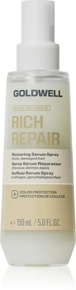 Спрей-сыворотка для волос Goldwell Dualsenses Rich Repair Restoring Serum Spray несмываемый, для сухих волос, 150 мл